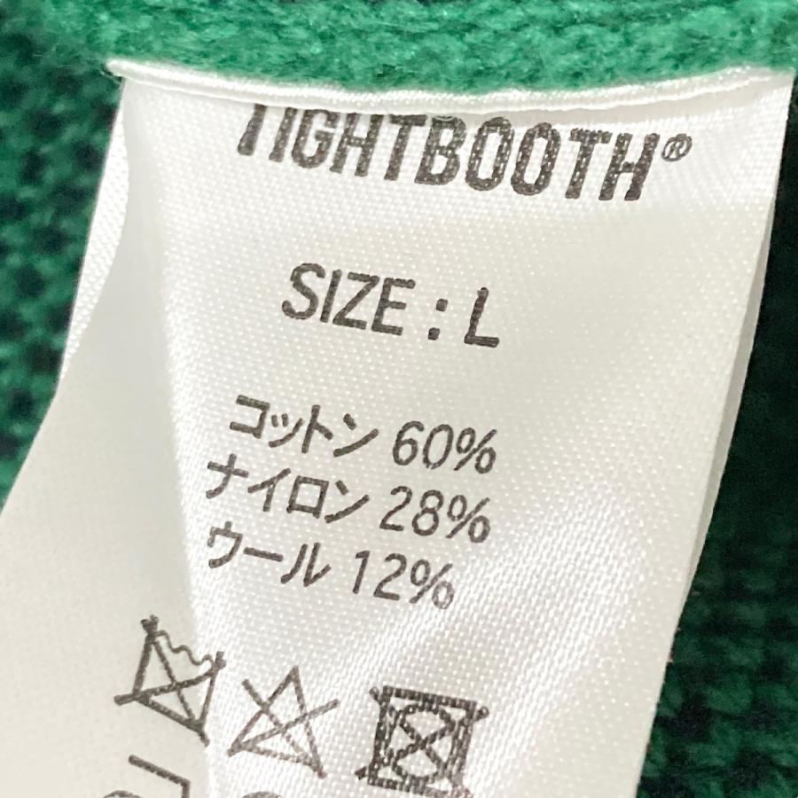 TBPR ⭐️ACID LOGO KNIT SWEATER グリーン　Lサイズ TIGHTBOOTH PRODUCTION（タイトブースプロダクション） 【値下げ