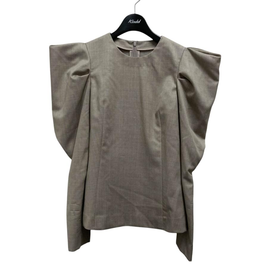 Sygne. 【値下げ】cygne とんがりパフスリーブブラウス ベージュ 