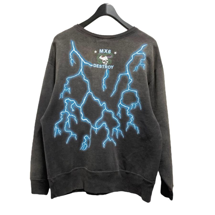 【美品】SAINT MICHAEL ジーザス スウェット トレーナー ブルー　Ｌ 美品】SAINT MICHAEL ジーザス スウェット トレーナー ブルー L