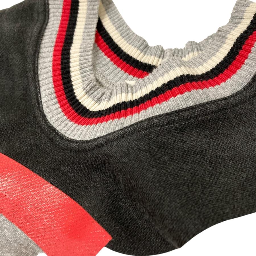 【値下げ】Vivienne Westwood WORLDS END プロパガンダトレーナー 2005 108 グレー×ブラック サイズ：M/L (和歌_2