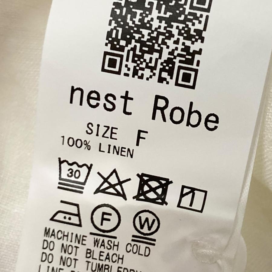 nest Robe ネストローブ リネン近江晒ドロストシャツ 長袖シャツ 01224