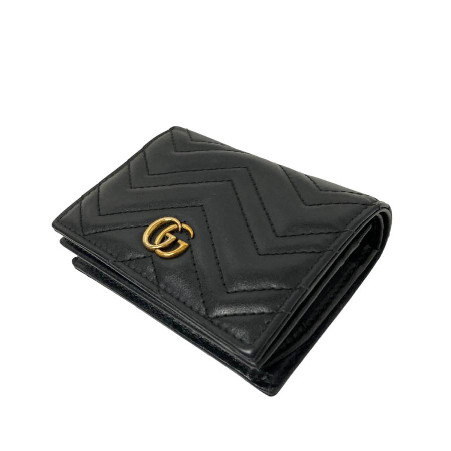 GUCCI グッチ 2つ折り財布 466492・525040 ブラック : カインドオル