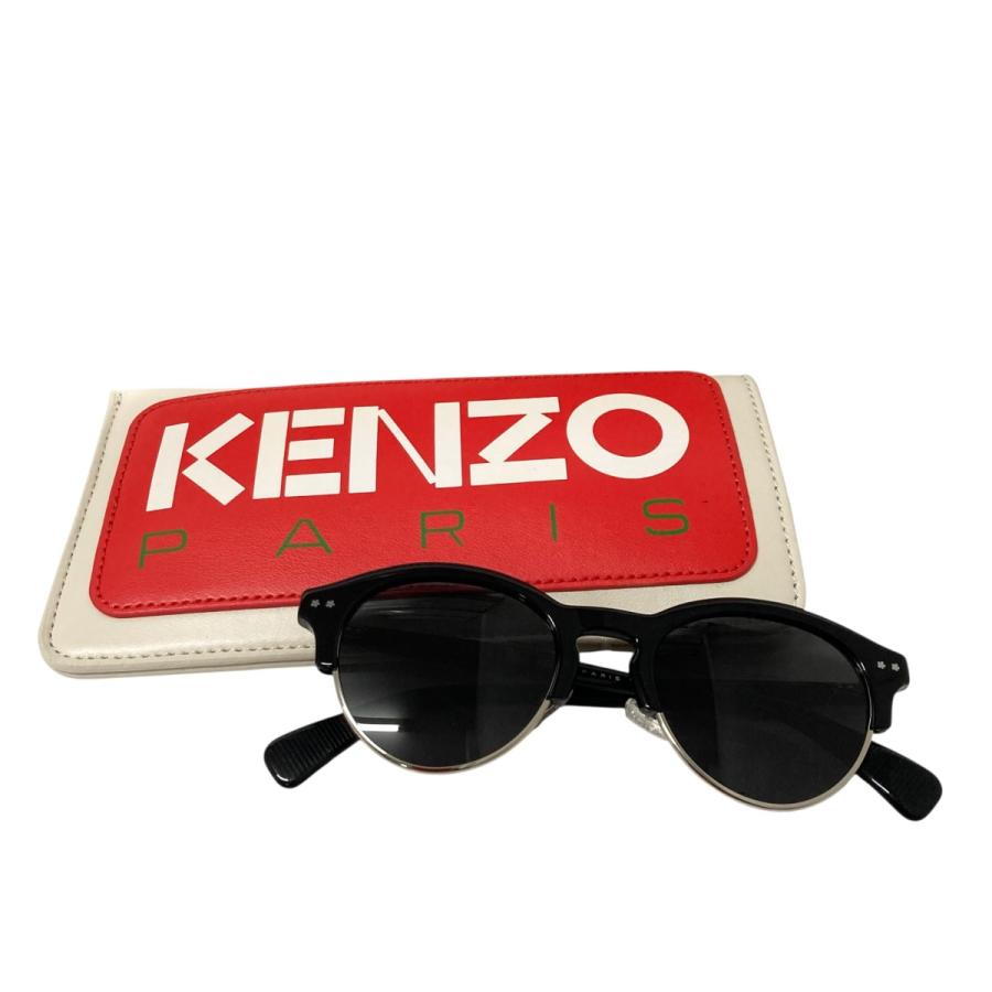 KENZO ラウンド型 ブラックサングラス KENZO ケンゾー ラウンドサングラス KZ40195U ブラック サイズ