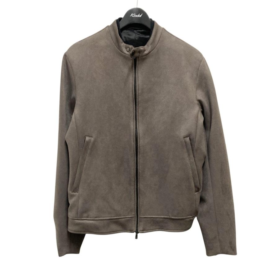 値下げ】AOURE ポンチスェードシングルライダースジャケット ジップ