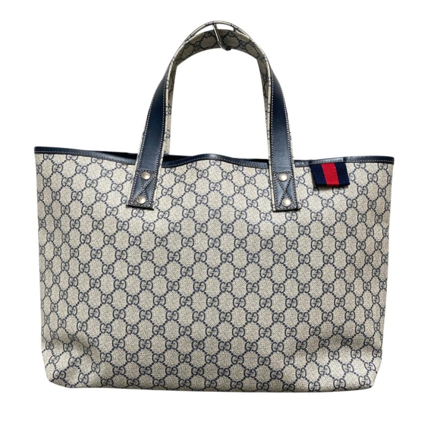 GUCCI（グッチ） GUCCI GGスプリーム トートバッグ 211134 グレー