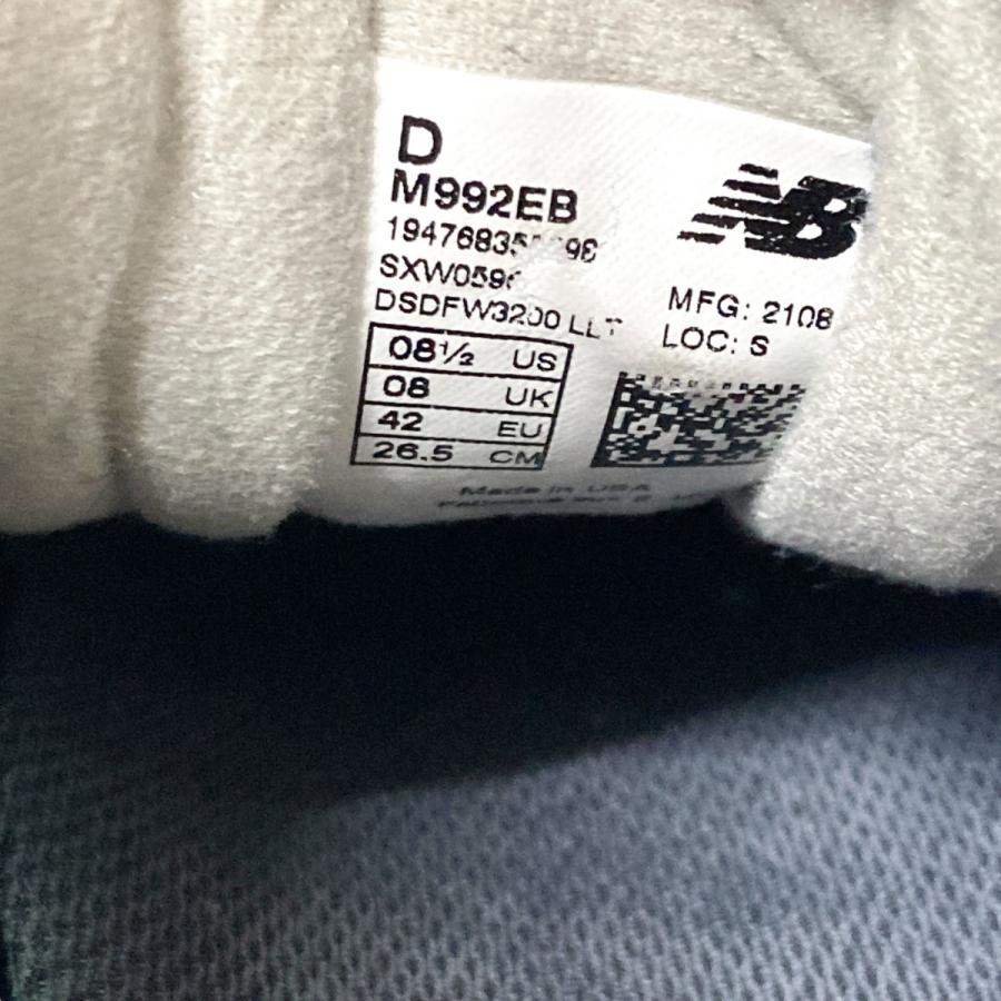 New Balance（ニューバランス） ローカットスニーカー M992EB ブラック