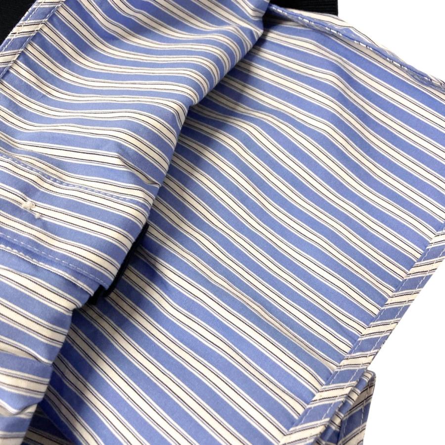 ENFOLD（エンフォルド） 切替シャツ 300GA270 2270 ネイビー×ブルー