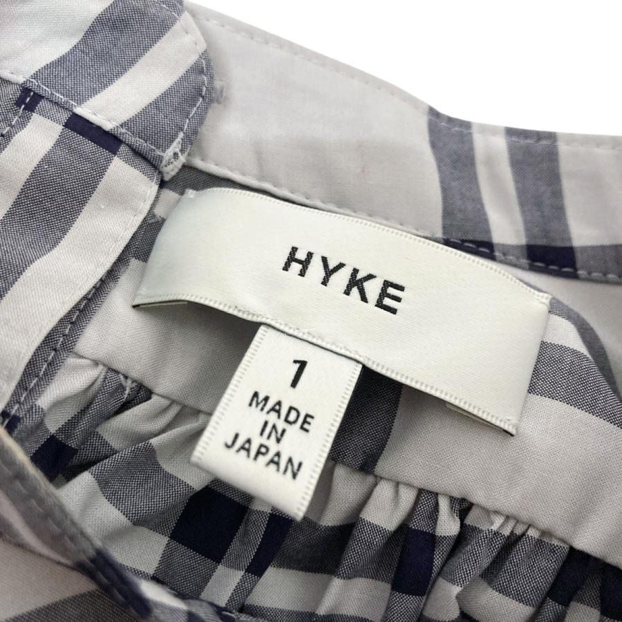 HYKE（ハイク） 【値下げ】HYKE BIBFRONT SHIRT チェック プルオーバー 