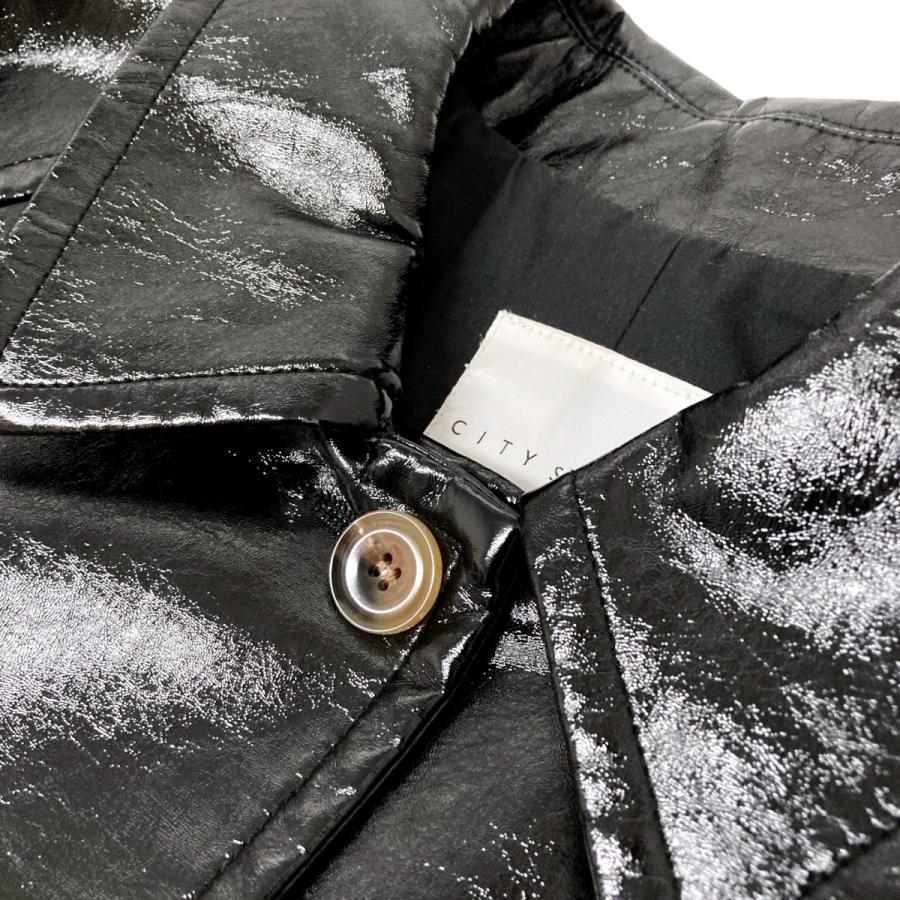 CITYSHOP（シティショップ） CITYSHOP FAUX PATENT コート フェイク
