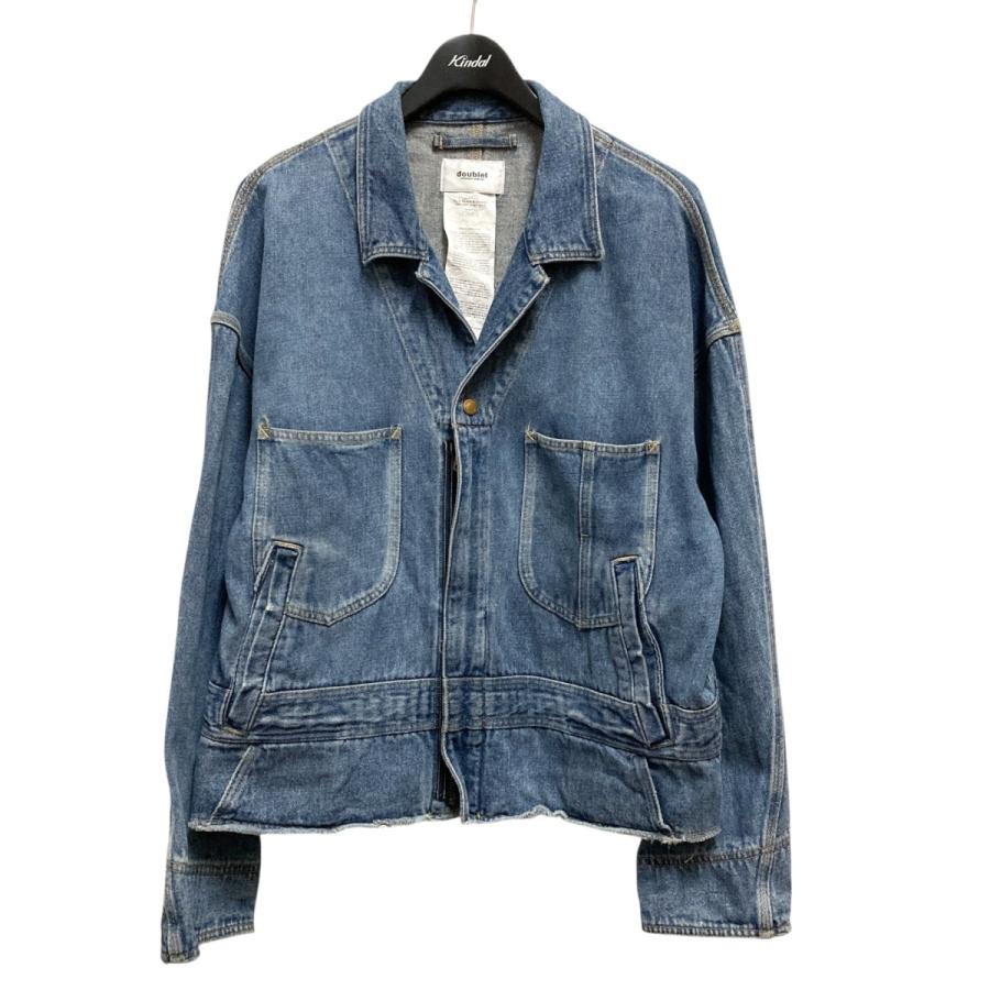 doublet ダブレット ブルゾン（その他） メンズ 【古着】【中古】 doublet（ダブレット） シルク混デニムジャケット 18SS08BL64