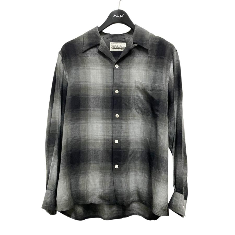 WACKO MARIA（ワコマリア） チェックシャツ ブラック×グレー サイズ：S