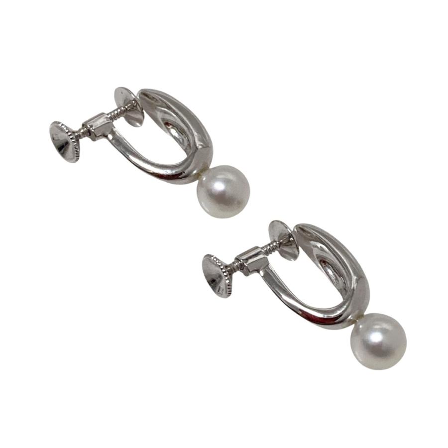 ミキモト MIKIMOTO パールイヤリング PE 811AS シルバー×ホワイト 