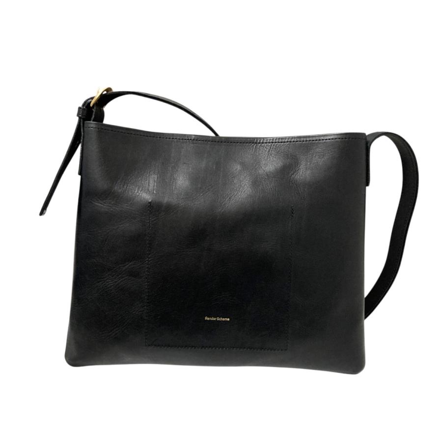 Hender Scheme ショルダーバッグ 黒 Hender Scheme（エンダースキーマ） レザーショルダーバッグ ブラック