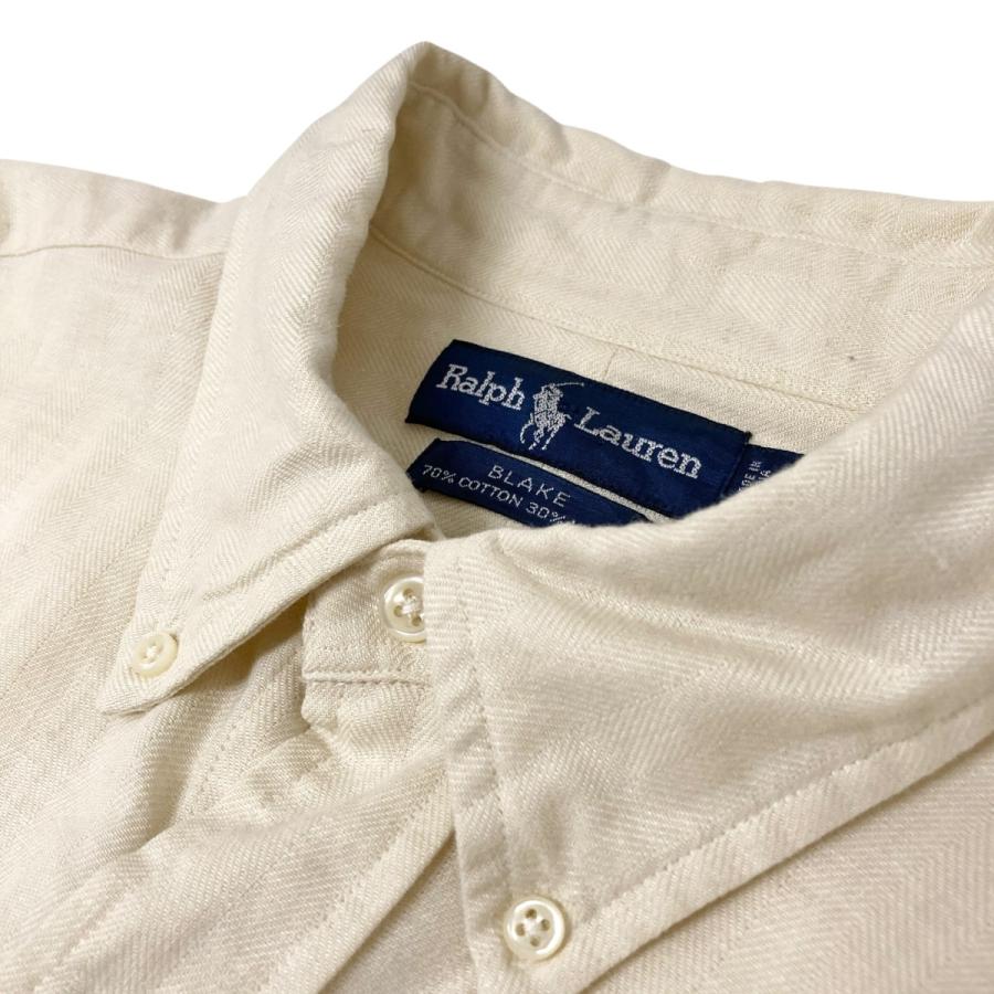 zonbitaro ラルフローレン BLAKE ボタンダウンシャツ 美品 90s ラルフローレン BLAKE ブレイク ボタンダウン 長袖シャツ L