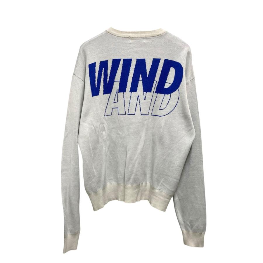［新品・希少］WINDANDSEA ウィンダンシー　ロゴニット　Lサイズ WIND AND SEA（ウィンダンシー） シルク混ロゴニット WDS O SEA 23 Q3