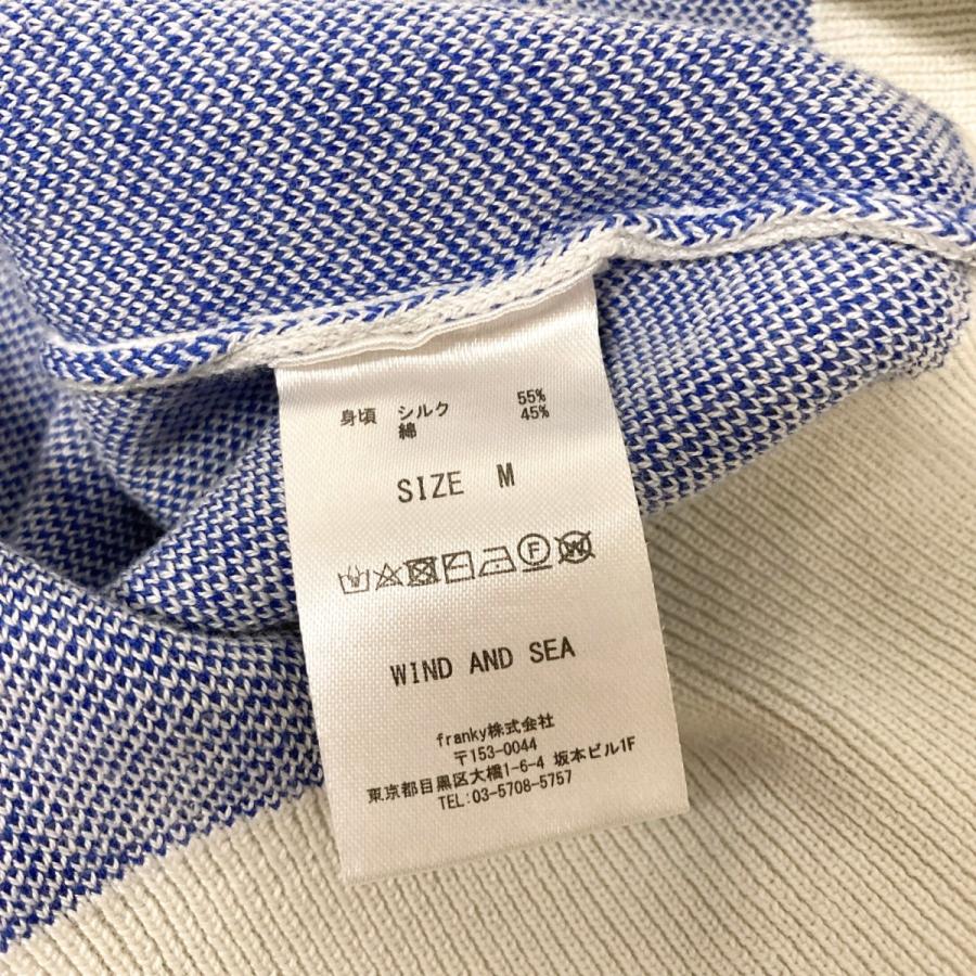 WIND AND SEA（ウィンダンシー） シルク混ロゴニット WDS O SEA 23 Q3