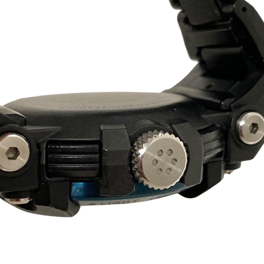 【値下げ】CASIO G-SHOCK MASTER OF G FROGMAN アナログウォッチ GWF A1000 ブラック×ブルー (和歌山店)の画像