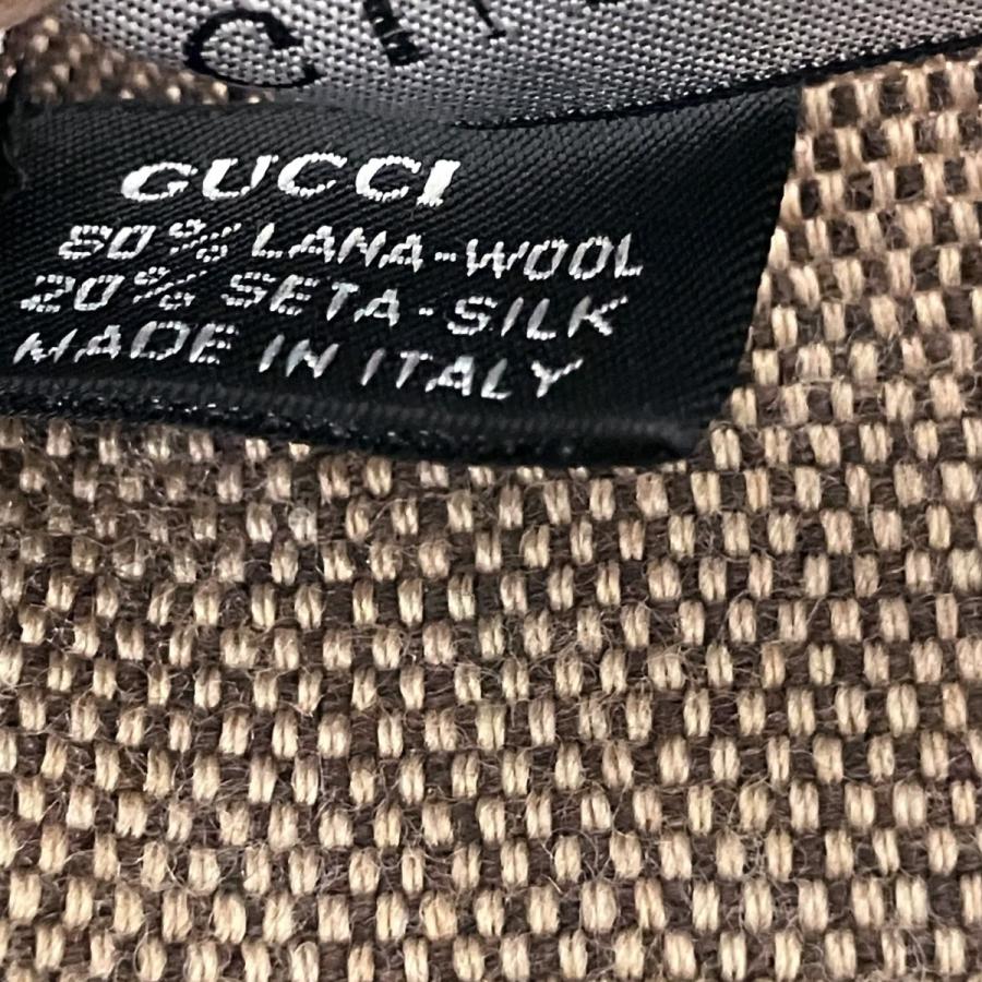 グッチ マフラー ベージュ シェリー GUCCI（グッチ） シェリーライン シルク混マフラー ベージュ