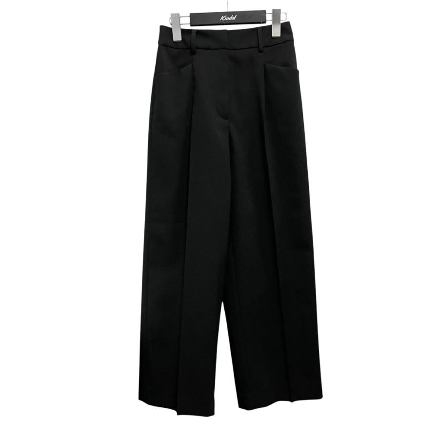 PLST（プラステ） プレミアムオックスワイドストレートパンツ 12