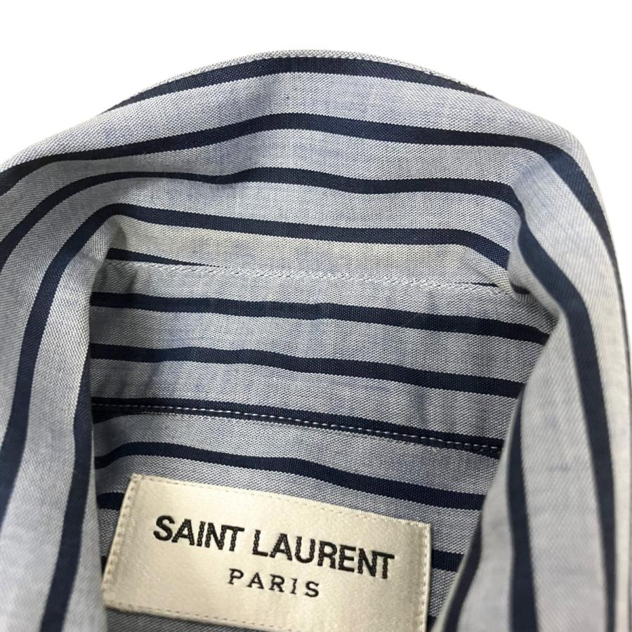 サンローランパリ Saint Laurent Paris ストライプ 長袖シャツ 575193