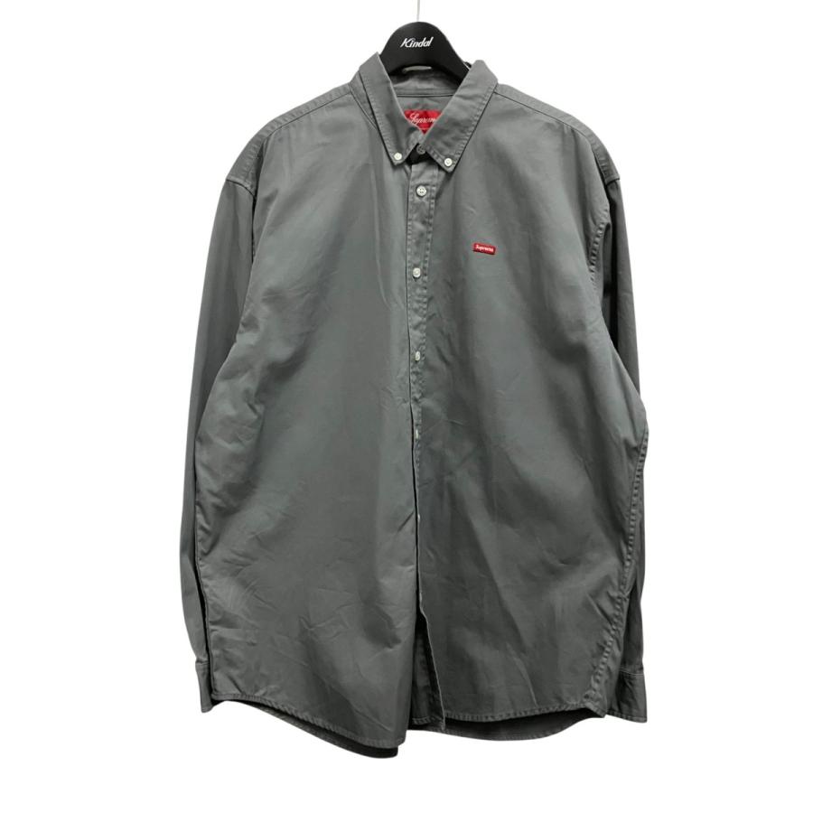 supreme Small Box Shirt Logo 長袖シャツ L Supreme（シュプリーム） Supreme Small Box Shirt 長袖シャツ グレー