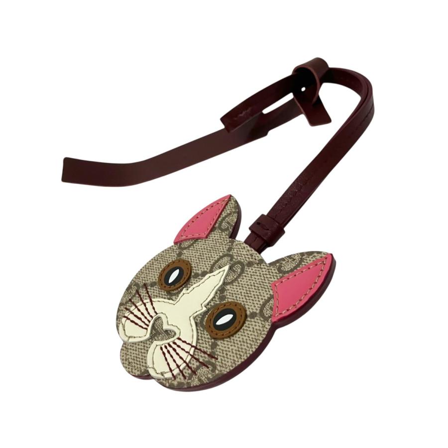 GUCCI（グッチ） キャットシェイプチャーム GGスプリーム ストラップ