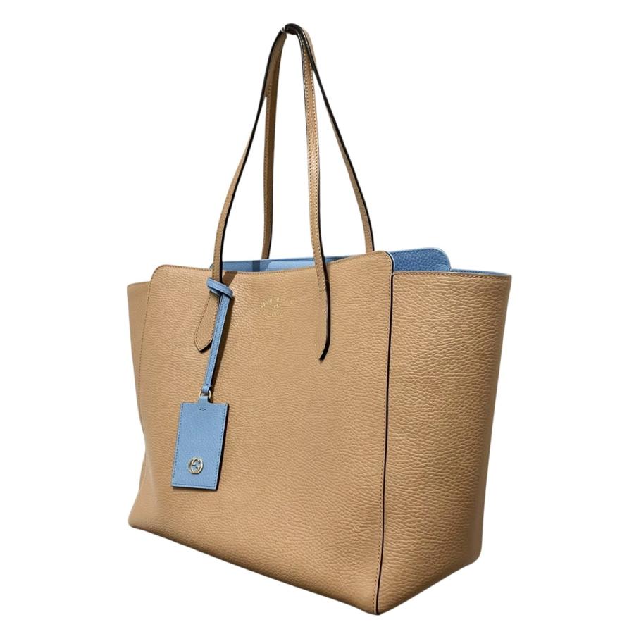 GUCCI（グッチ） スウィング トートバッグ 354397 ベージュ×ブルー