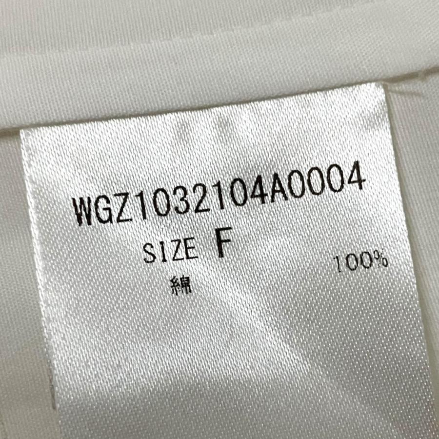ウィムガゼット Whim Gazette 刺繍チュニックシャツ オーバーサイズシャツ WGZ1032104A0004 ホワイト サイズ：Fの画像