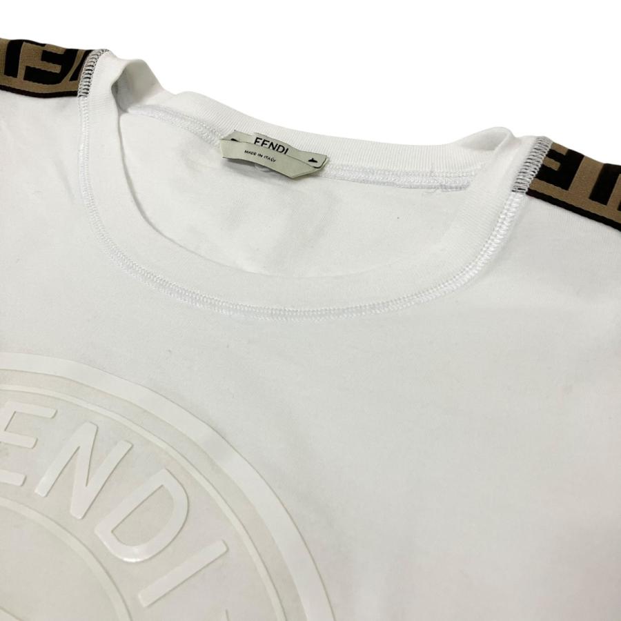 FENDI Fロゴ 半袖Tシャツ FENDI（フェンディ） 半袖Tシャツ FAF073 A8WI ホワイト サイズ：42