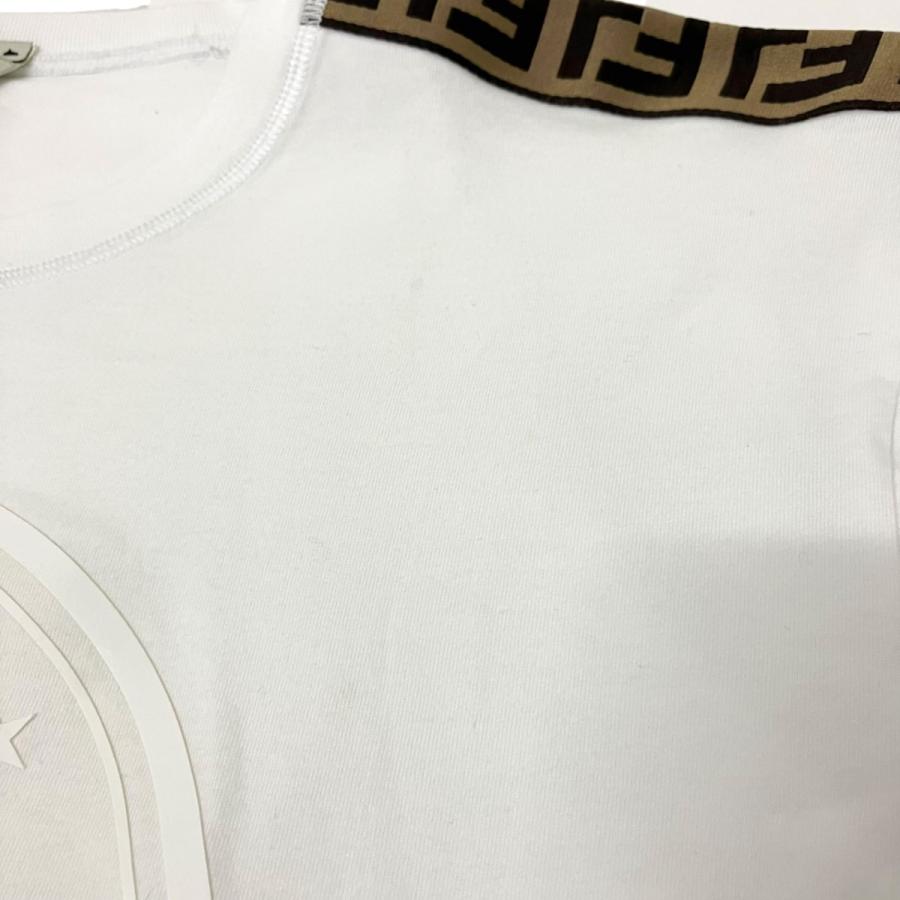 FENDI（フェンディ） 半袖Tシャツ FAF073 A8WI ホワイト サイズ：42
