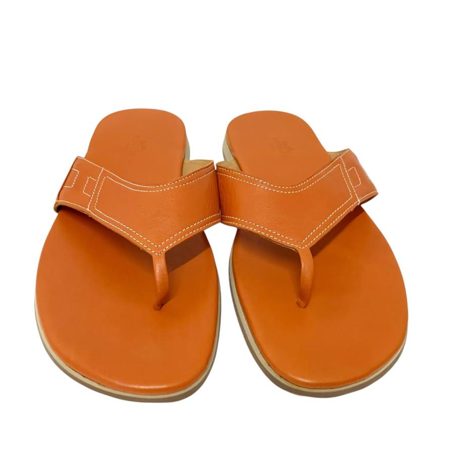 HERMES（エルメス） トングサンダル オレンジ サイズ：43 1/2