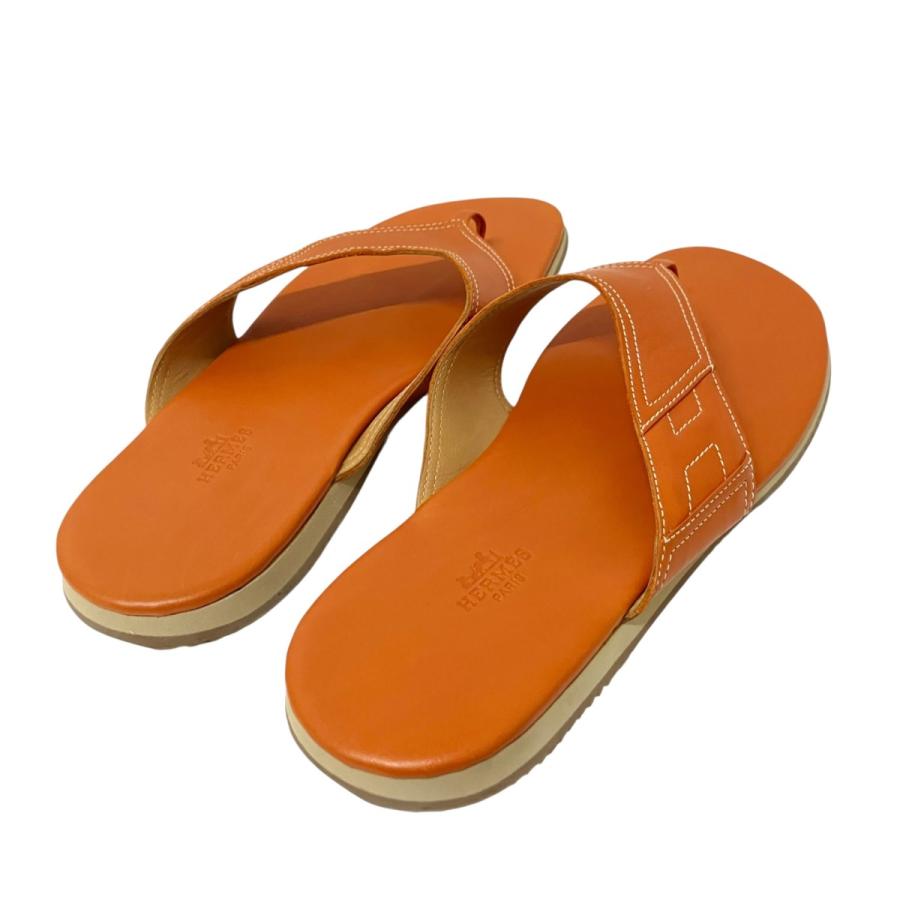 HERMES（エルメス） トングサンダル オレンジ サイズ：43 1/2