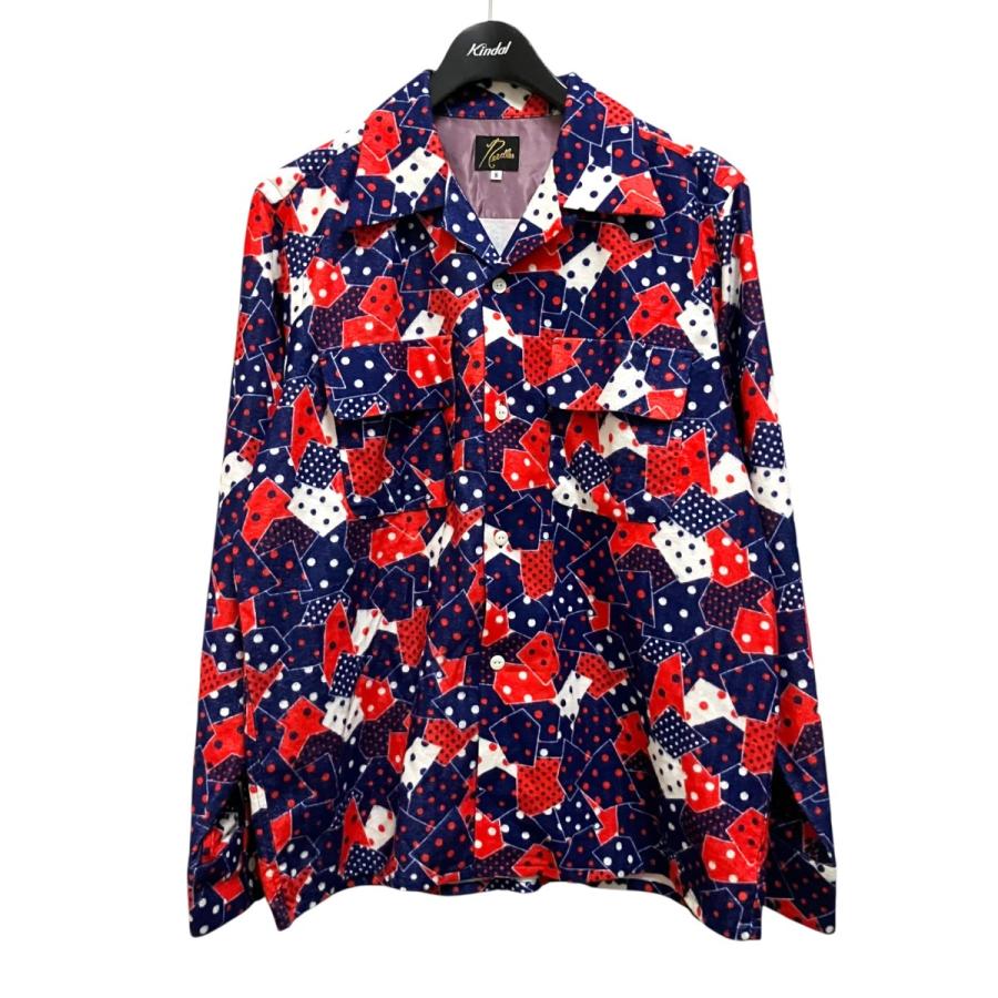 Needles（ニードルス） ニードルズ 総柄シャツ LQ156 ネイビー×レッド