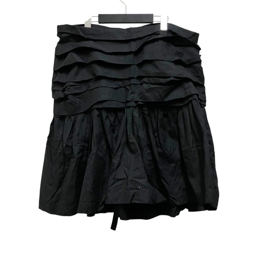 コムデギャルソン フリル付き黒フレアスカート COMME des GARCONS コムデギャルソンコムデギャルソン フレアスカート