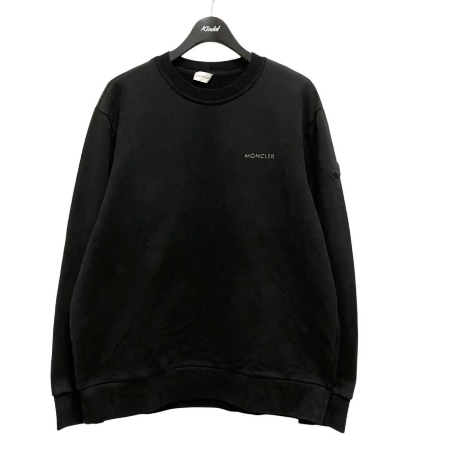 モンクレール MAGLIA GIROCOLLO ロゴ スウェット ブラック XS MONCLER（モンクレール） MONCLER FELPA GIROCOLLO スウェット