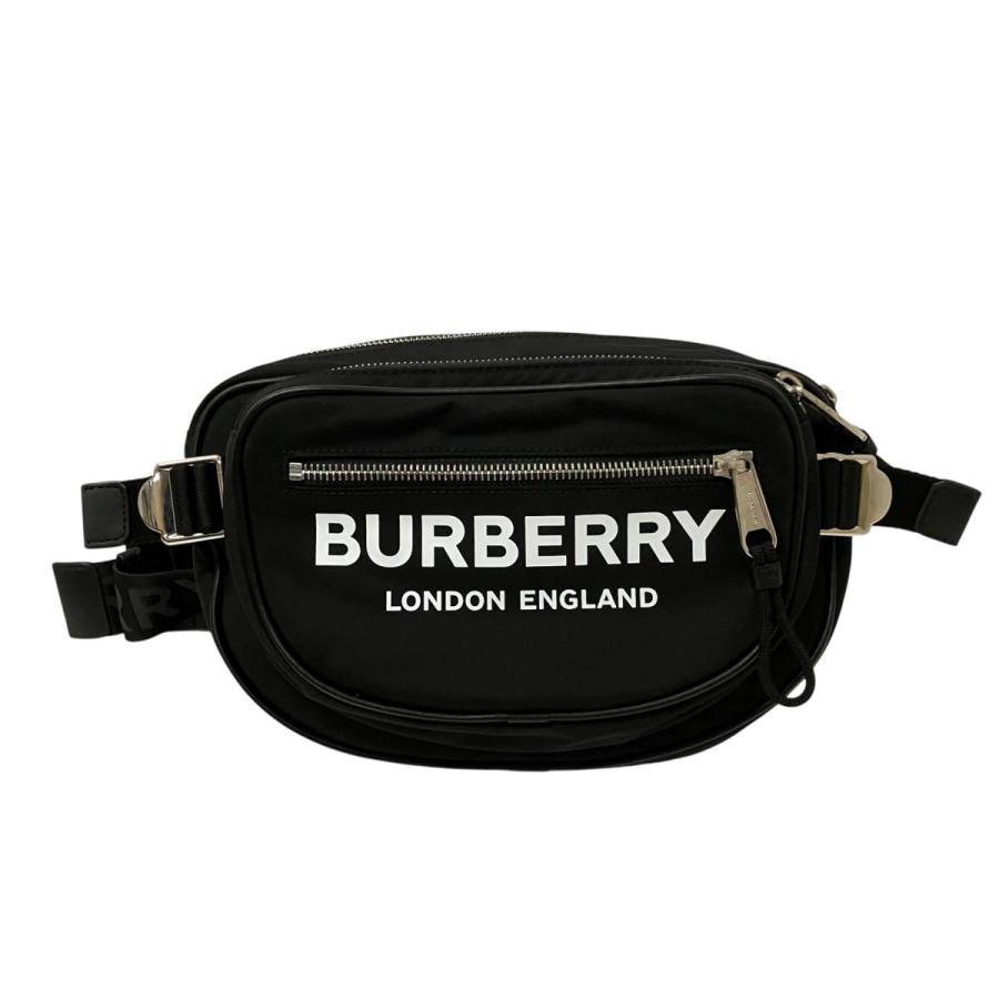 BURBERRY バーバリー　ボディバッグ 黒 ストライプ BURBERRY（バーバリー） ボディーバッグ 8022786 ブラック