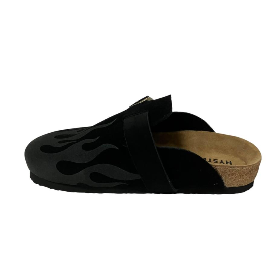 ヒステリックグラマー Hysteric Glamour FIRE PATTERN SANDALS クロッグサンダル ブラック サイズ：24cm_3