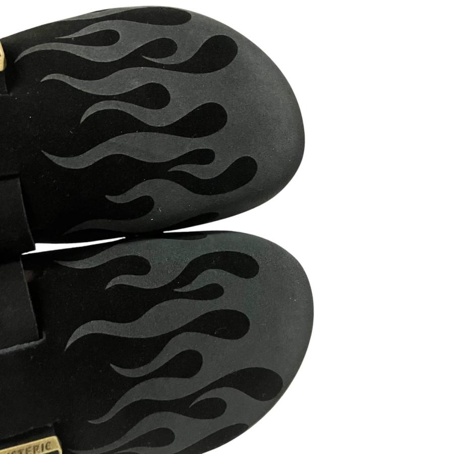ヒステリックグラマー Hysteric Glamour FIRE PATTERN SANDALS クロッグサンダル ブラック サイズ：24cm_6