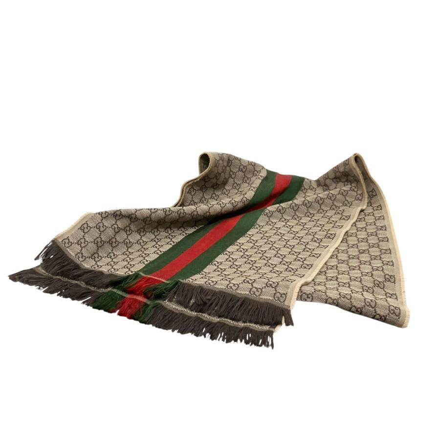 GUCCI（グッチ） GUCCI GG柄 シルク混ストール 147351 ベージュ