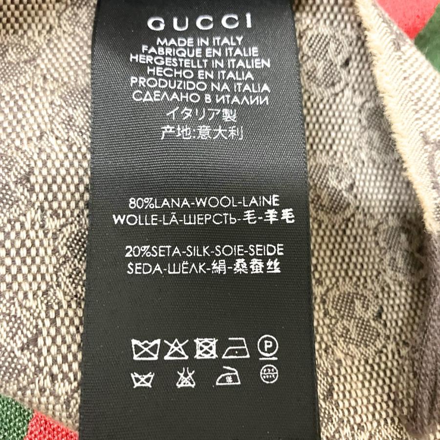 GUCCI（グッチ） GUCCI GG柄 シルク混ストール 147351 ベージュ