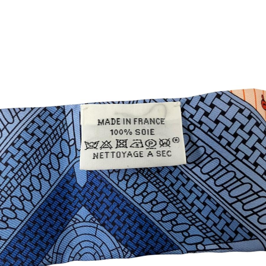 HERMES（エルメス） ツイリー OBJETS DE CURIOSITE シルク総柄スカーフ