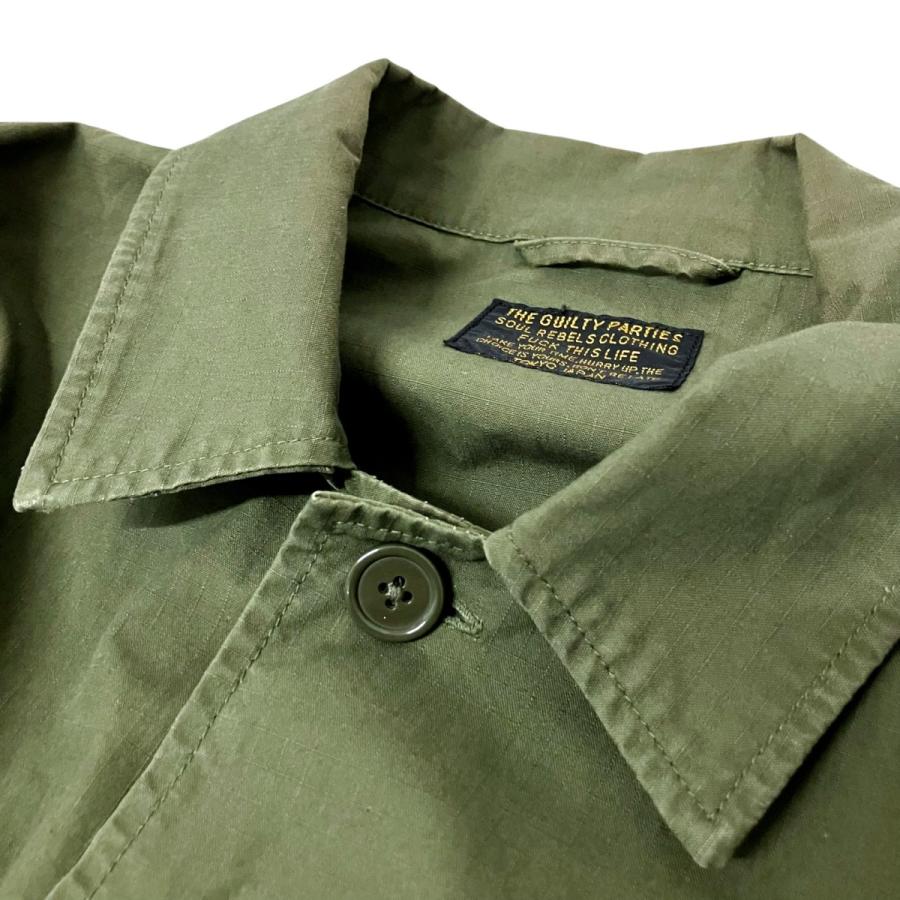 WACKO MARIA（ワコマリア） 刺繍長袖シャツ 22SS グリーン サイズ：S