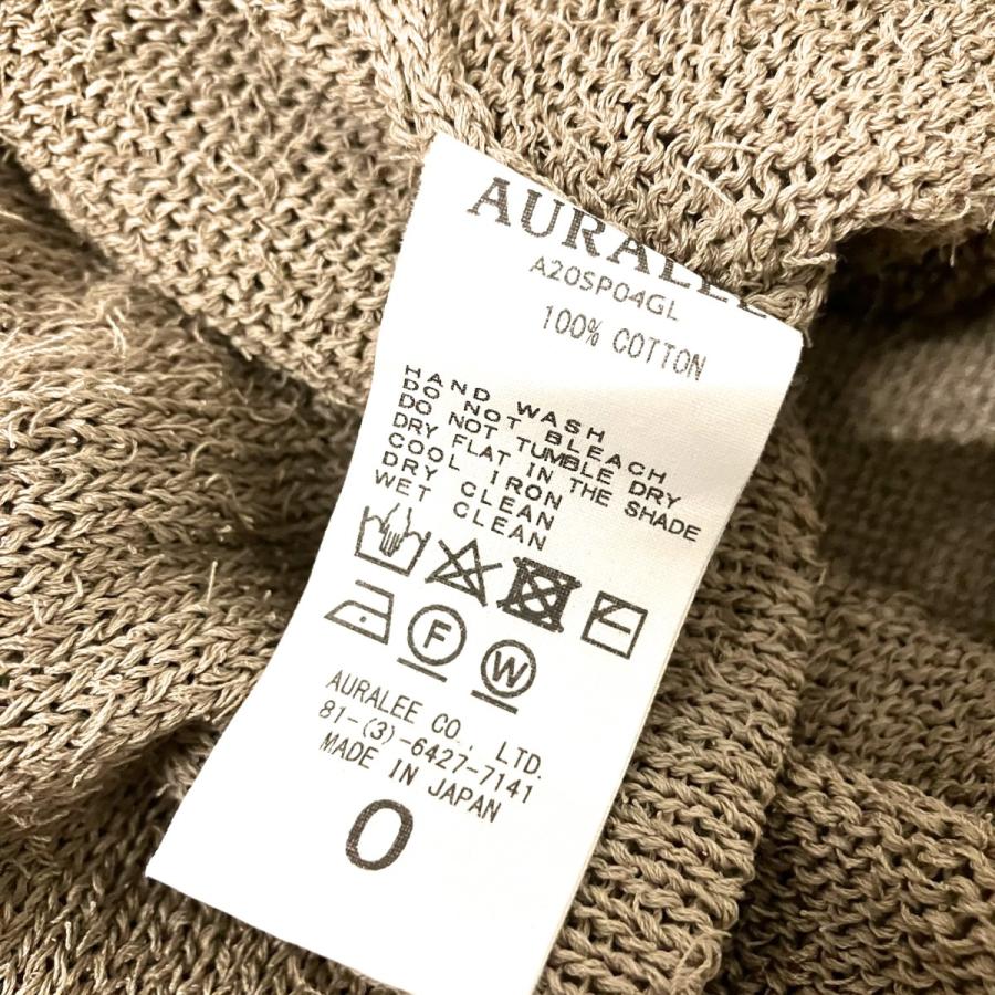 AURALEE オーラリー　コットンニット　サイズ4 【美品】 AURALEE（オーラリー） AURALEE CRISP LOOP YARN KNIT P／O コットン