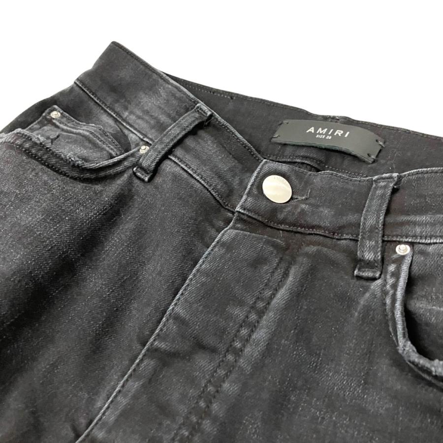 AMIRI（アミリ） ダメージ加工デニムパンツ AMDNSY1111 ブラック