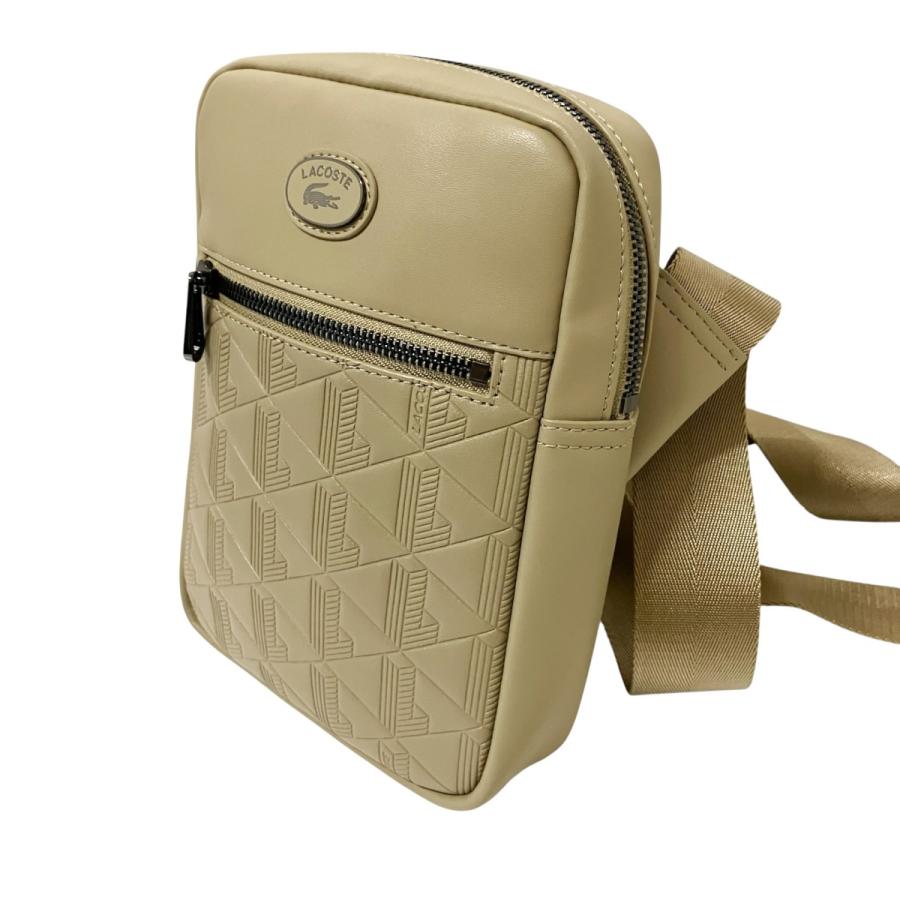 【美品】LACOSTE ベージュ バッグ LACOSTE（ラコステ） ショルダーバッグ ベージュ : カインドオルYahoo