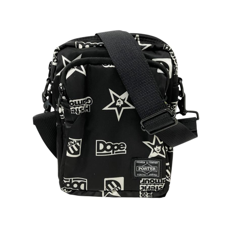 HYSTERIC GLAMOUR×PORTER ショルダーバッグ 総柄 ブラック HYSTERIC GLAMOUR（ヒステリックグラマー） ヒステリックグラマー