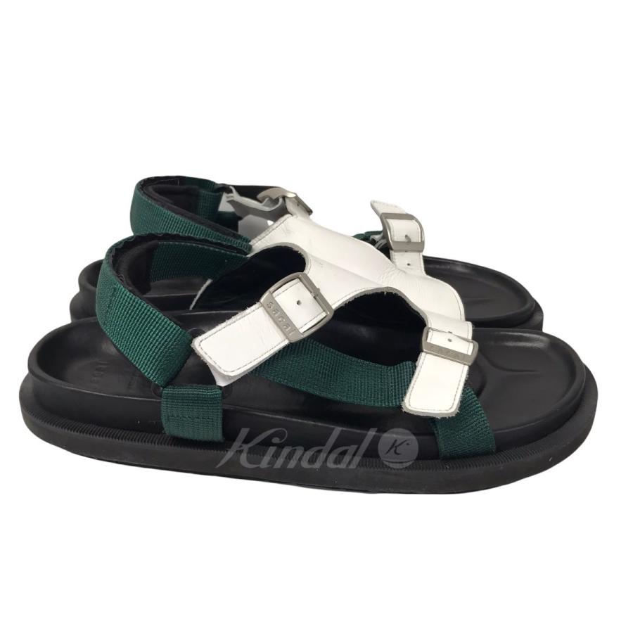 値下げ】sacai 19SS サンダル ブラック×ホワイト サイズ：42(27cm 
