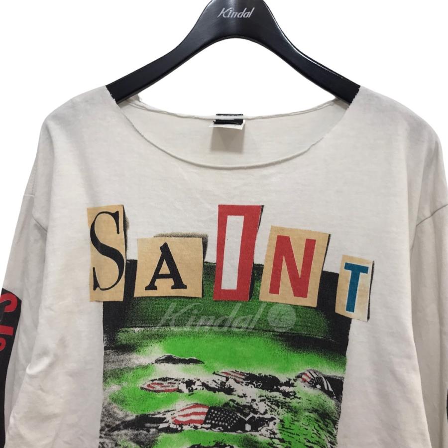 SAINT MICHAEL×Denim Tears 21AW 「STT LS TEE LANDSCAPE／WHITE」長袖Tシャツ ホワイト