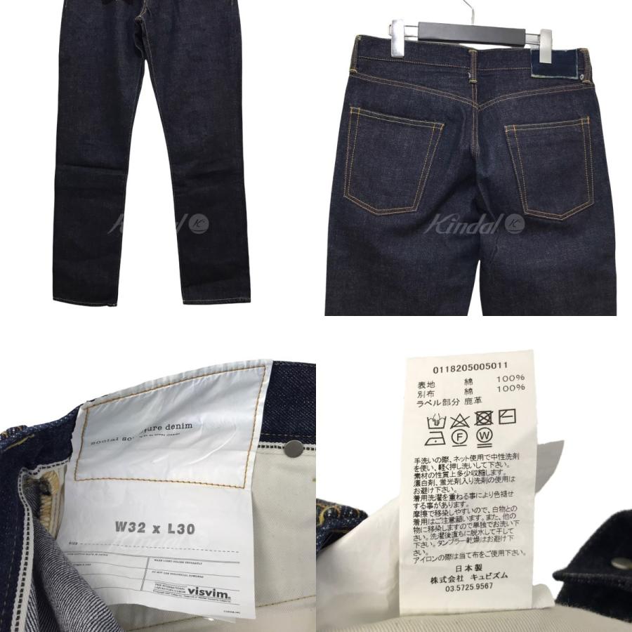 VISVIM ソーシャルスカルプチャーデニムノンウォッシュ インディゴ 