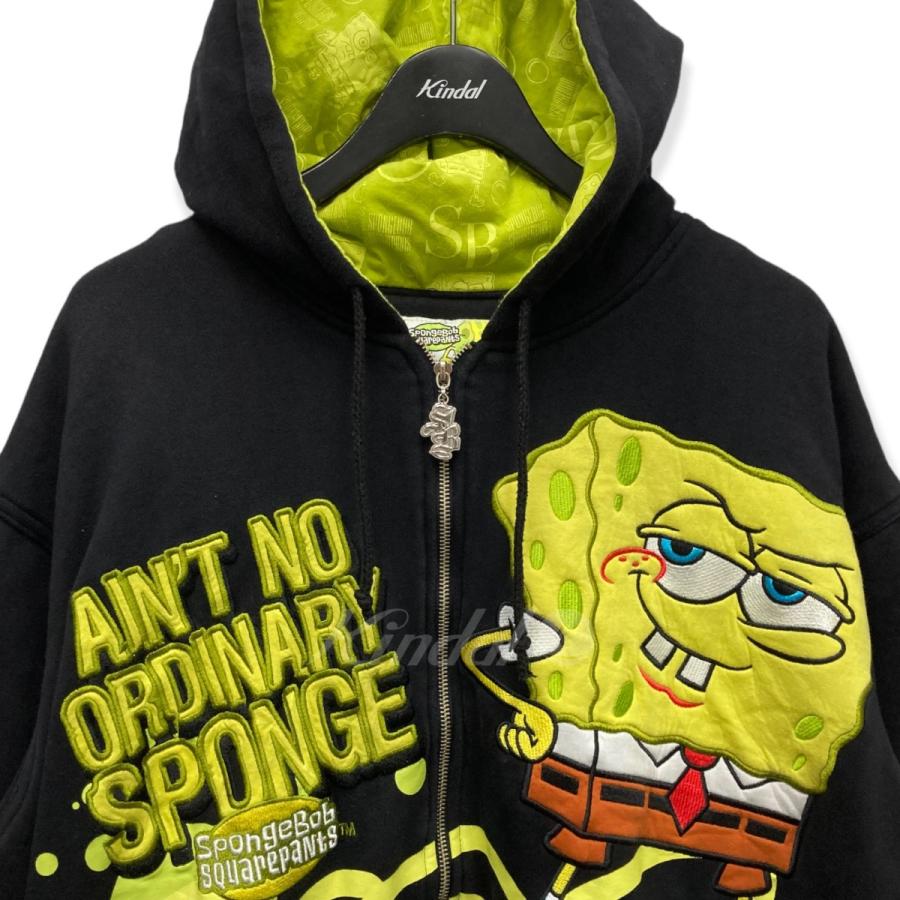 値下げ】JH Design スポンジボブジップパーカー ブラック サイズ：3XL 